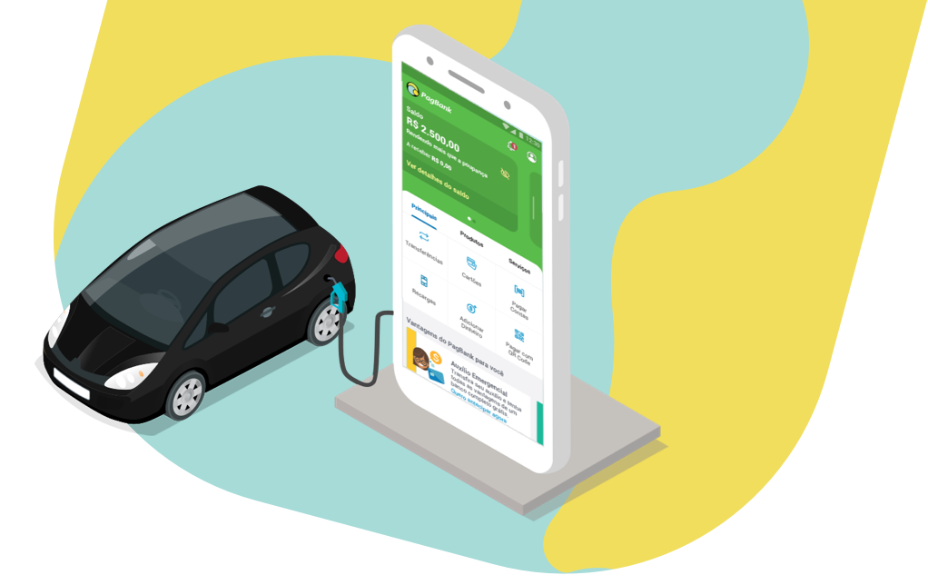 Abasteça com segurança sem sair do carro!