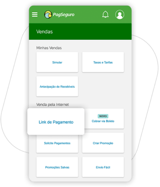 Na aba Produtos e Serviços, selecione a opção Seguros