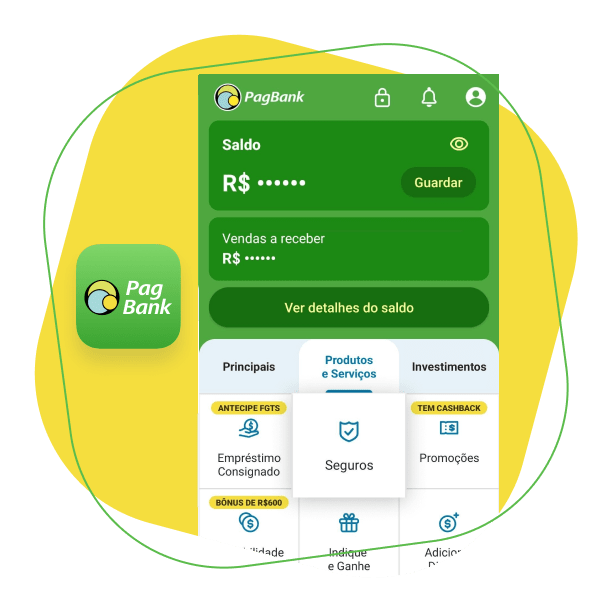 Conte com PagBank para uma vida mais tranquila