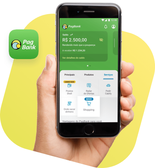 No PagBank você ganha dinheiro comprando!