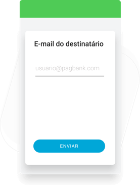 Informe o e-mail de quem irá receber a maquininha.
