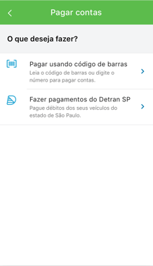 Tela aplicativo PagBank, pagamento do IPVA, passo 1