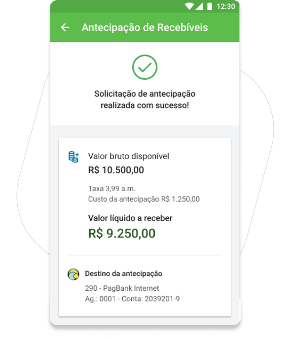 Valide a operação e se desejar confirme os detalhes