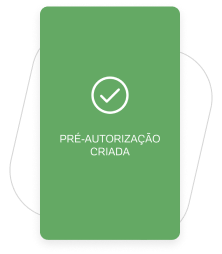 Pronto! A Pré-Autorização foi realizada com sucesso