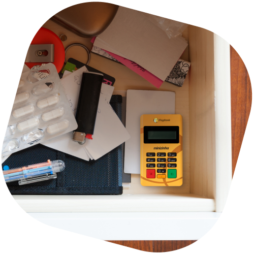 Uma maquininha guardada na gaveta vale dinheiro