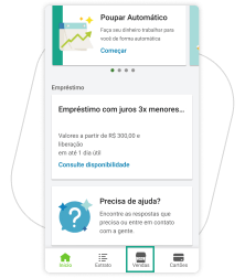 Abra o App PagBank e clique em Vendas.