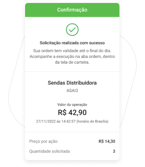 Simule as condições do empréstimo na tela, clique em Continuar e Contratar