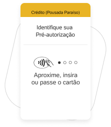 Selecione Confirmar, identifique sua Pré-Autorização e use o mesmo cartão informado na reserva
