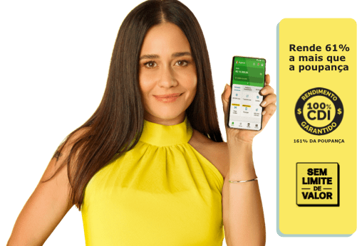 Mude para o PagBank. Rende sem você fazer nada e sem limite de valor.